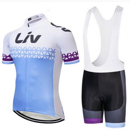 Tenue Maillot + Cuissard à Bretelles 2018 CCC Liv Femme N002